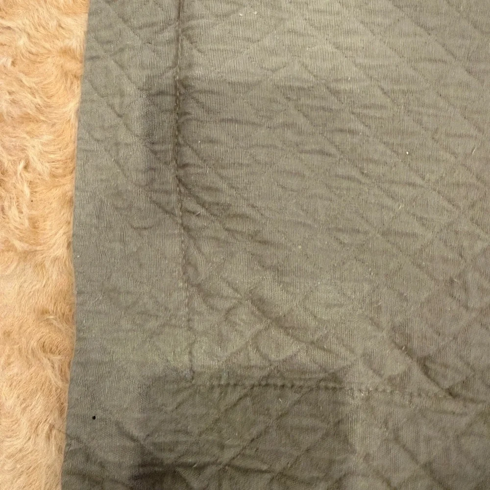 Restoration Hardware Taupe Quilted standard shams. 100% cotton